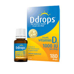 D Drops Vitamin D3 1000 IU 180 Drops 5ml