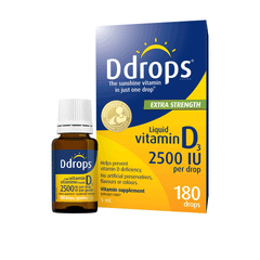 D Drops Extra Strength Vitamin D3 2500 IU 180 Drops 5ml