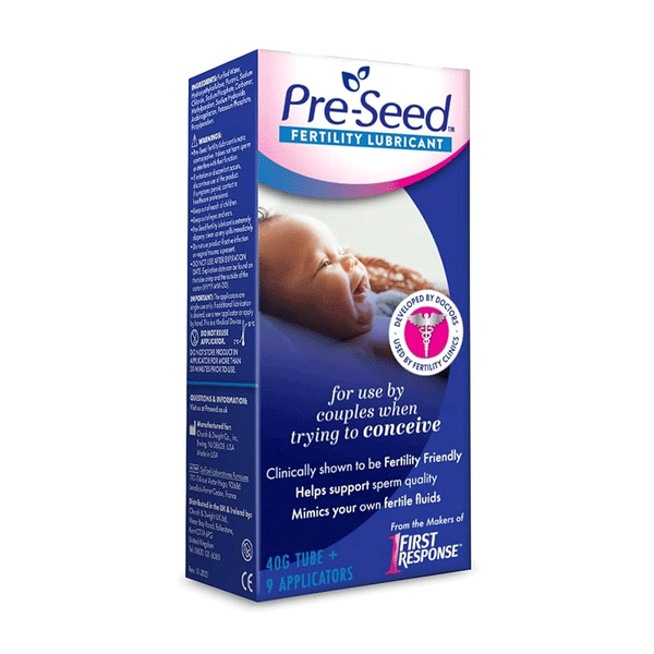 what is pre seed fertility lubricant Pre-Seed Fertility-Friendly Lubricant is specially designed for women on  the conception journey who need extra comfort without compromising their  chances. Unlike regular lubricants that can harm sperm or slow them down,  Pre-Seed main image 1