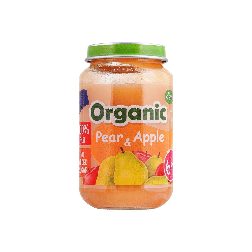 Deva Organic Pear & Apple 6+ Months 190g