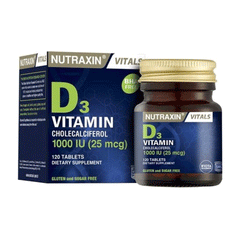 Nutraxin Vitamin D3 1000iu Tab 120s