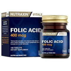 Nutraxin Folic Acid 400ug Tab 100s