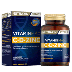 Nutraxin Vitamin Max C.D Zinc Tab 60s