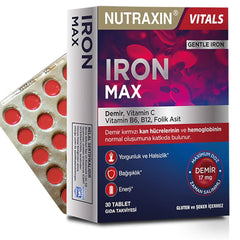 Nutraxin Iron Max 17mg Tab 30s