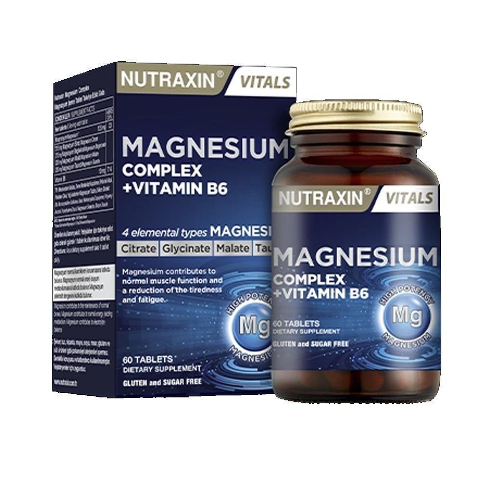 Nutraxin Magnesium Complex Plus Vit B6 Tab 60s
