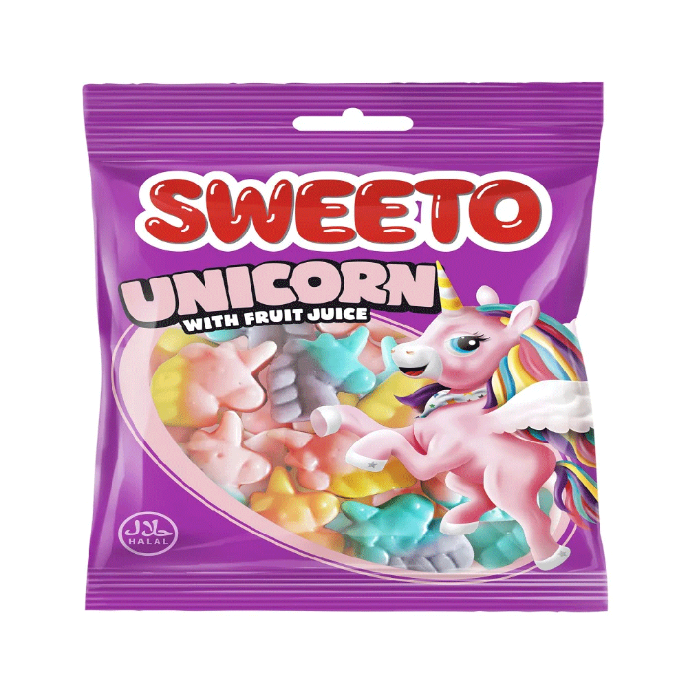 Sweeto Unicorn With Frtuit Juice Jelly 80g