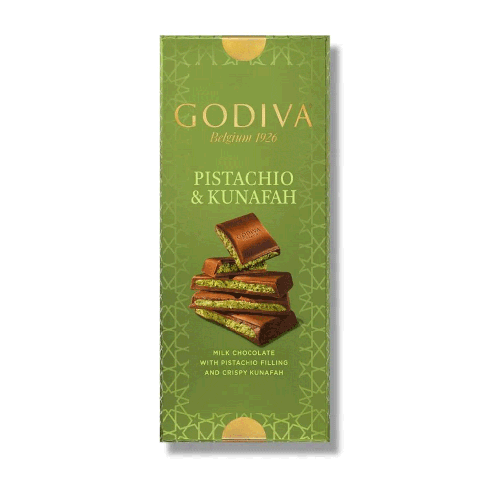 Godiva Belgium Pistachio&Kunafa Milk Chocolate 122g