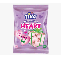 Tiva Marshmallow Heart 140g