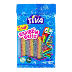 Tiva Sour Rainbow Belts Jelly 80g