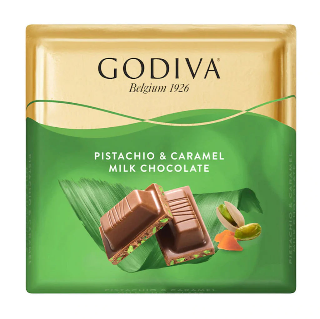 Godiva Pistachio & Caramel Milk Chocolate 60g
