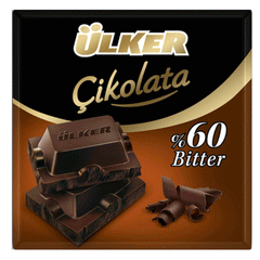 Ulker Bitter Cikolata 60% Cocoa Chocolate 60g