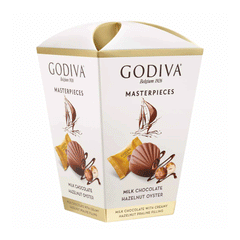 Godiva Masterpieces Hazelnut Oyster Milk Chocolate 117g