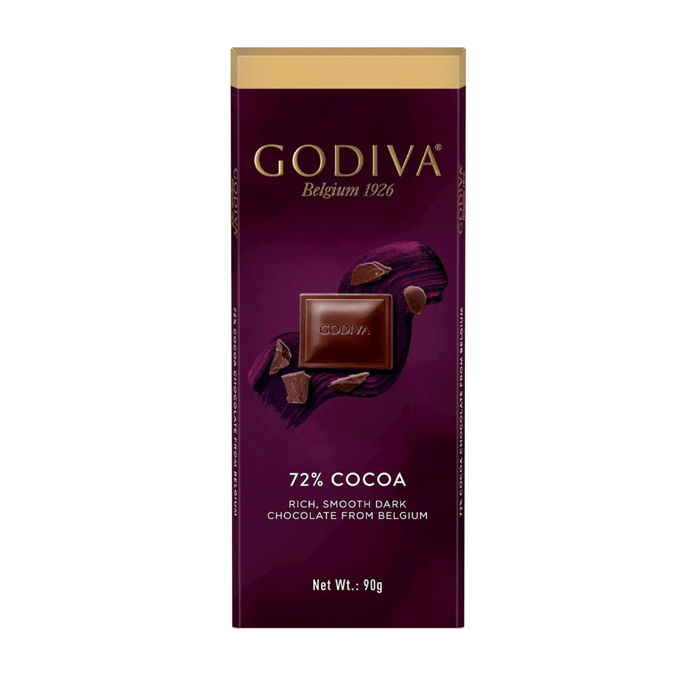 Godiva 72% Cocoa Chocolate 90g.