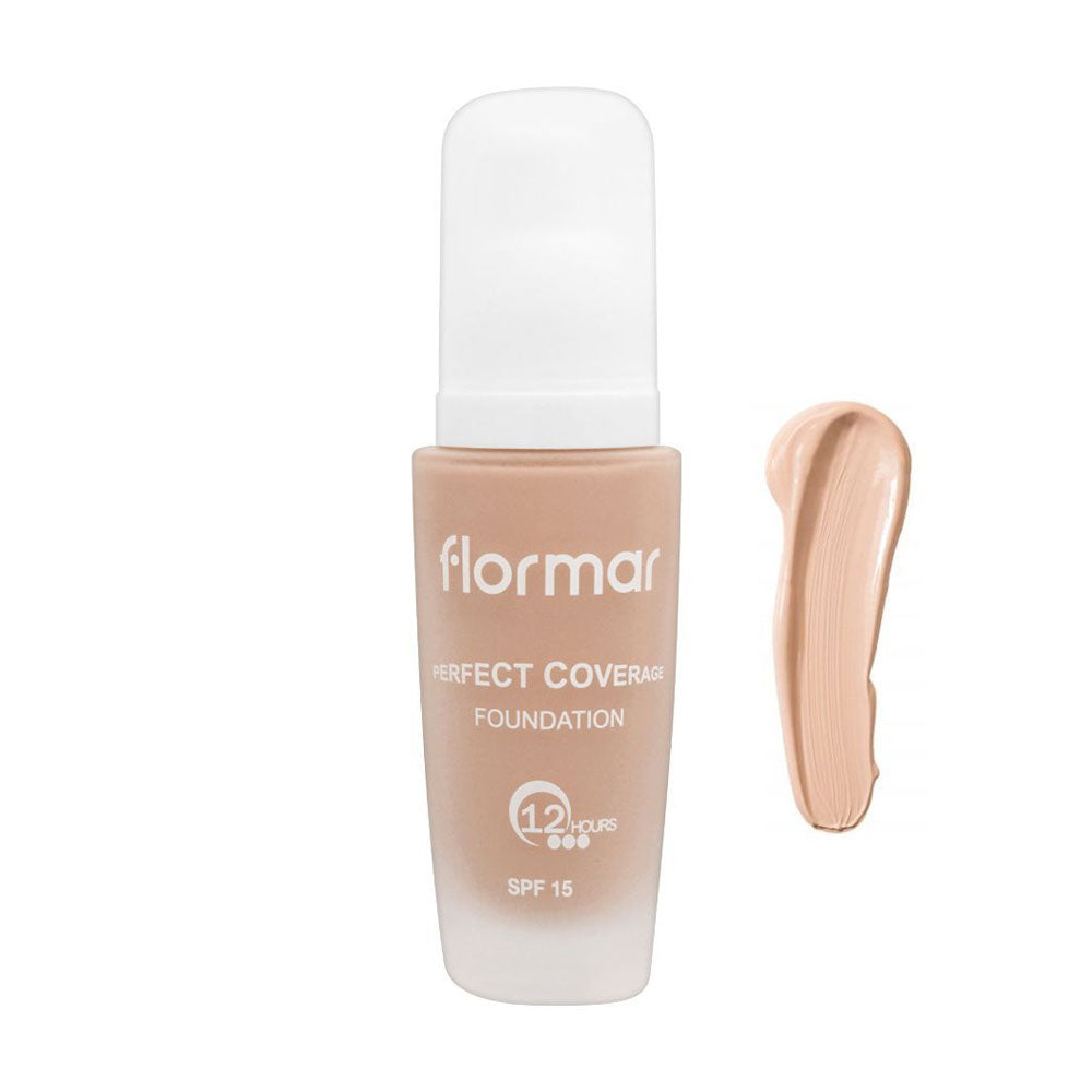 Flormar Perfect Coverage Foundation Spf 15 107 Natural Ivory 30ml