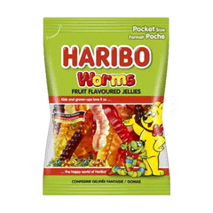 Haribo Worms Jelly 25g