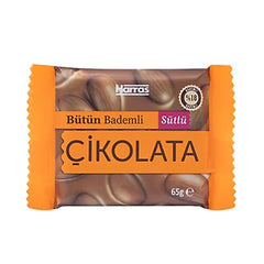 Harras Butun Bademli Milk Chocolate 65g