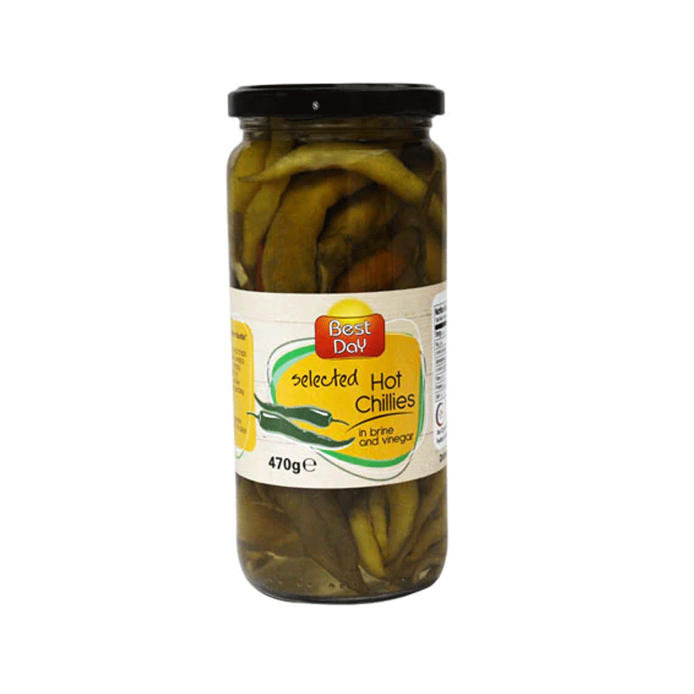 Best Day Selected Hot Chillies In Brine & Vinegar 470g