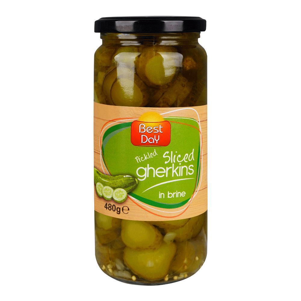 Best Day Pickled Sliced Gherkins 480g