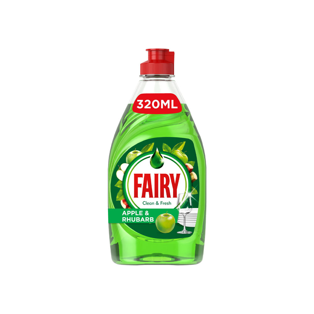 Fairy Clean & Fresh Apple & Rhubarb Dishwash 320ml
