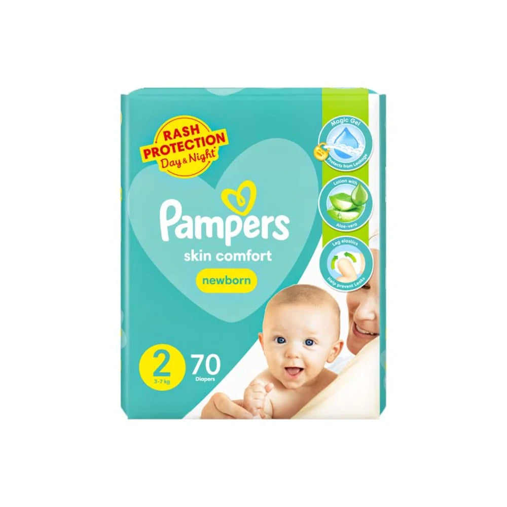 Pampers Skin Comfort New Born Diapers 70s