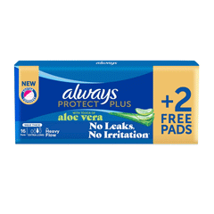 Always Protect Plus With Aloe Vera Ultra Slim long 16s