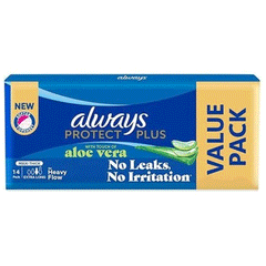 Always Protect Plus With Aloe Vera Ultra Slim Extra long 14s