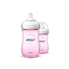 Avent Natural Bottle 260ml Pink Twin Pack 774860