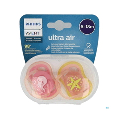 Avent Ultra Air Soother 6-18m Scf085/04