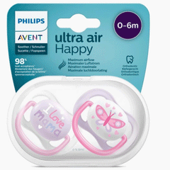 Philips Avent Soother Ultra Air Happy 0-6m SCF080/02