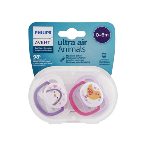 Avent Ultra Air Animals Soother 0-6m SCF080/06