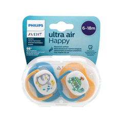 Avent Ultra Air Animals Soother 6-18m Scf080/07