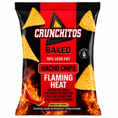 Crunchitos Baked Flaming Heat Nacho Chips 32+2g
