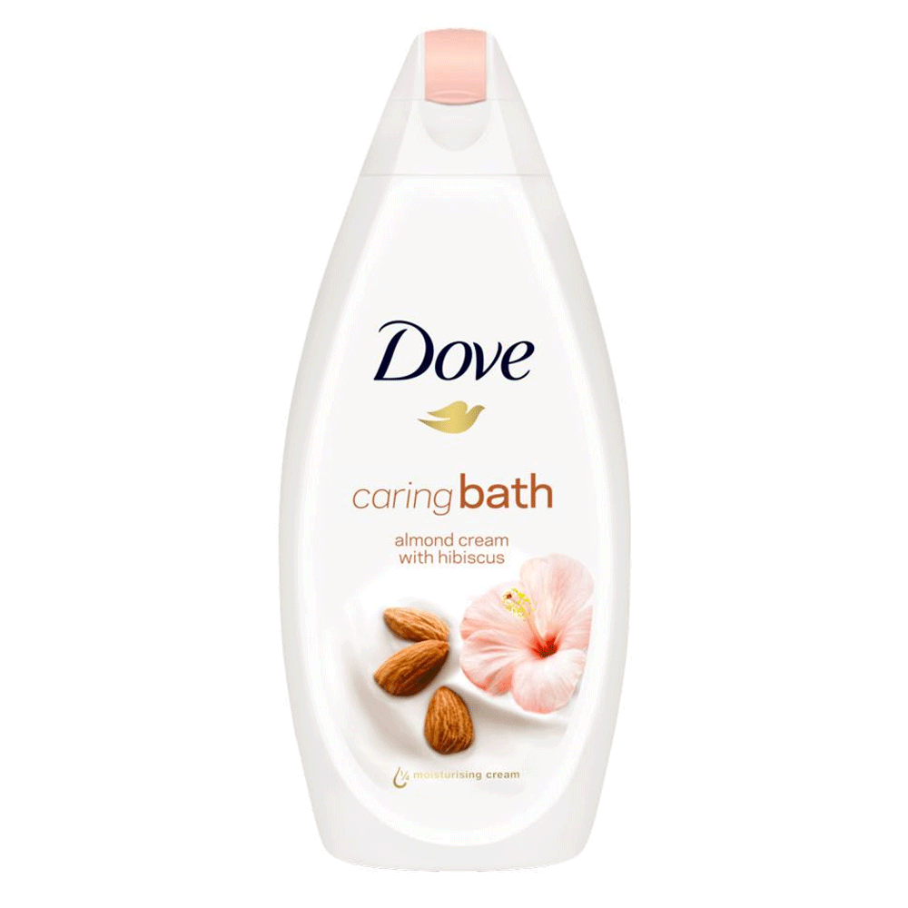 Dove Caring Bath Almond Cream With Hibiscus Body Wash 450ml