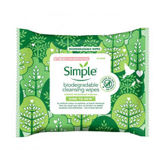 Simple Biodegradable Cleansing Wipes Twin Pack