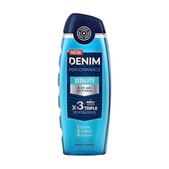 Denim Performance Vitality Body And Face Wash 400ml