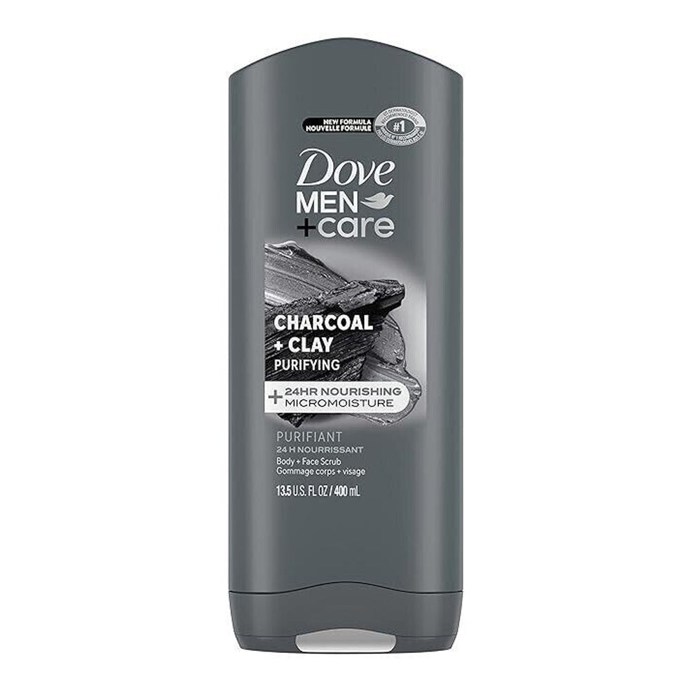Dove Men+Care Charcoal+Clay Body Wash 400ml