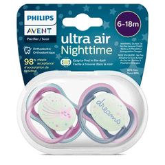Philips Avent Soother Ultra Air Nighttime 6-18m SCF376/14