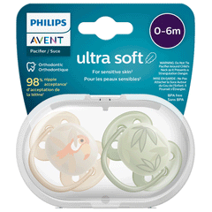 Philips Avent Ultra Soft Soother 0-6m Scf091/07