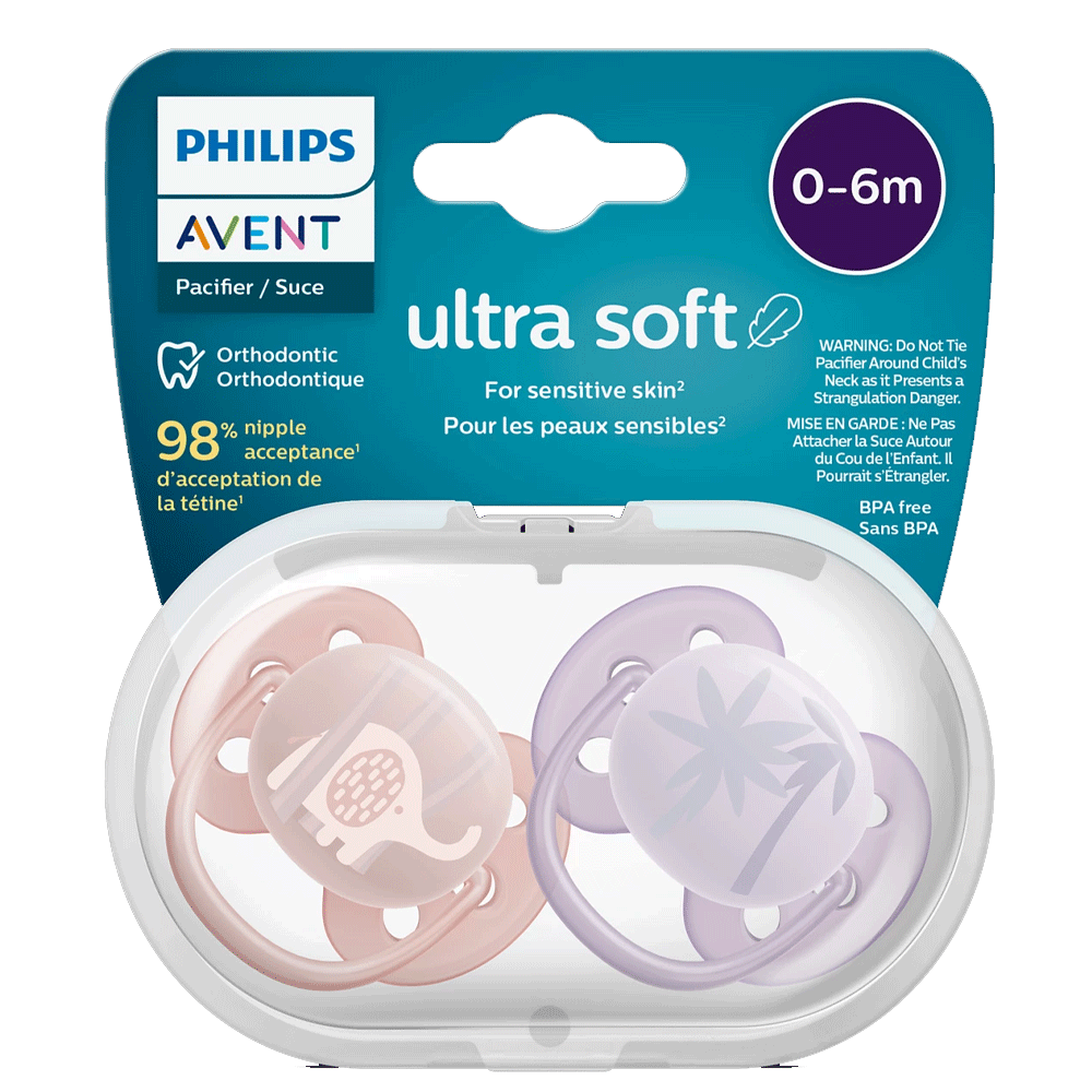 Philips Avent Ultra Soft Soother 0-6m Scf091/09