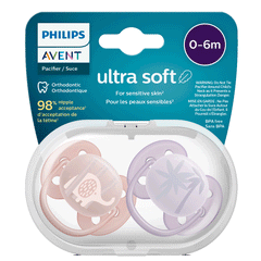 Philips Avent Ultra Soft Soother 0-6m Scf091/09
