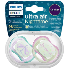 Philips Avent Soother Ultra Air Nighttime 0-6m SCF376/19