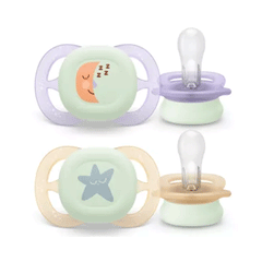 Philips Avent Ultra Start Night Time Soother  0-2m Scf075/07