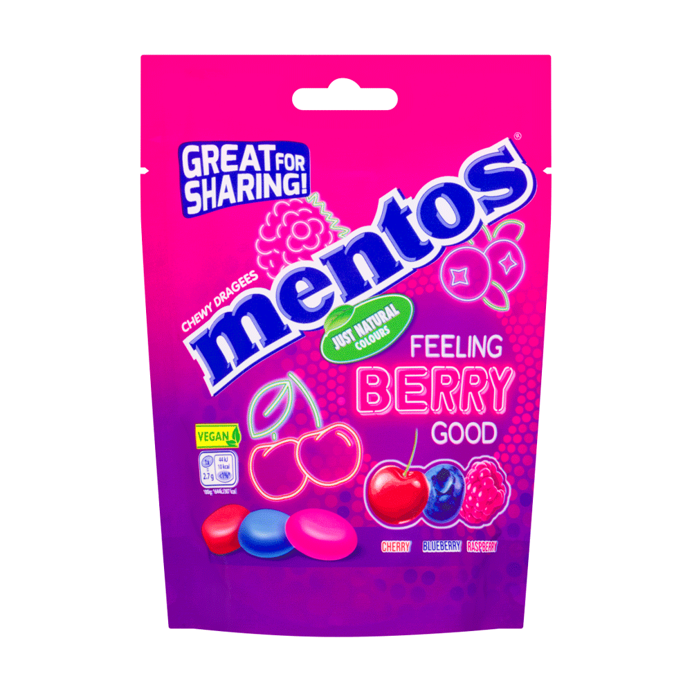 Mentos Feeling Berry Good Chewy 140g