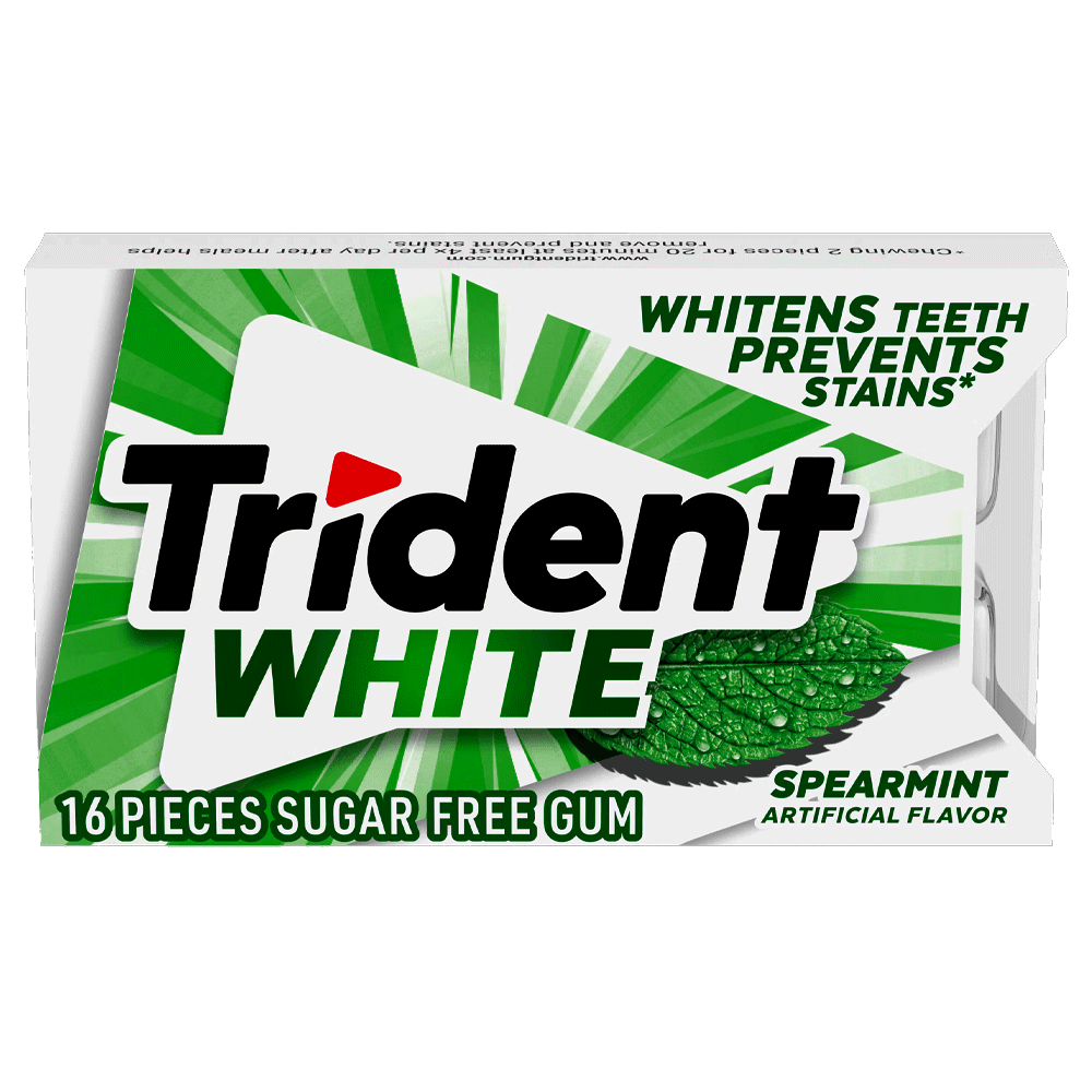 Trident White Spearmint Flavour Gum 17g