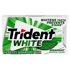 Trident White Spearmint Flavour Gum 17g