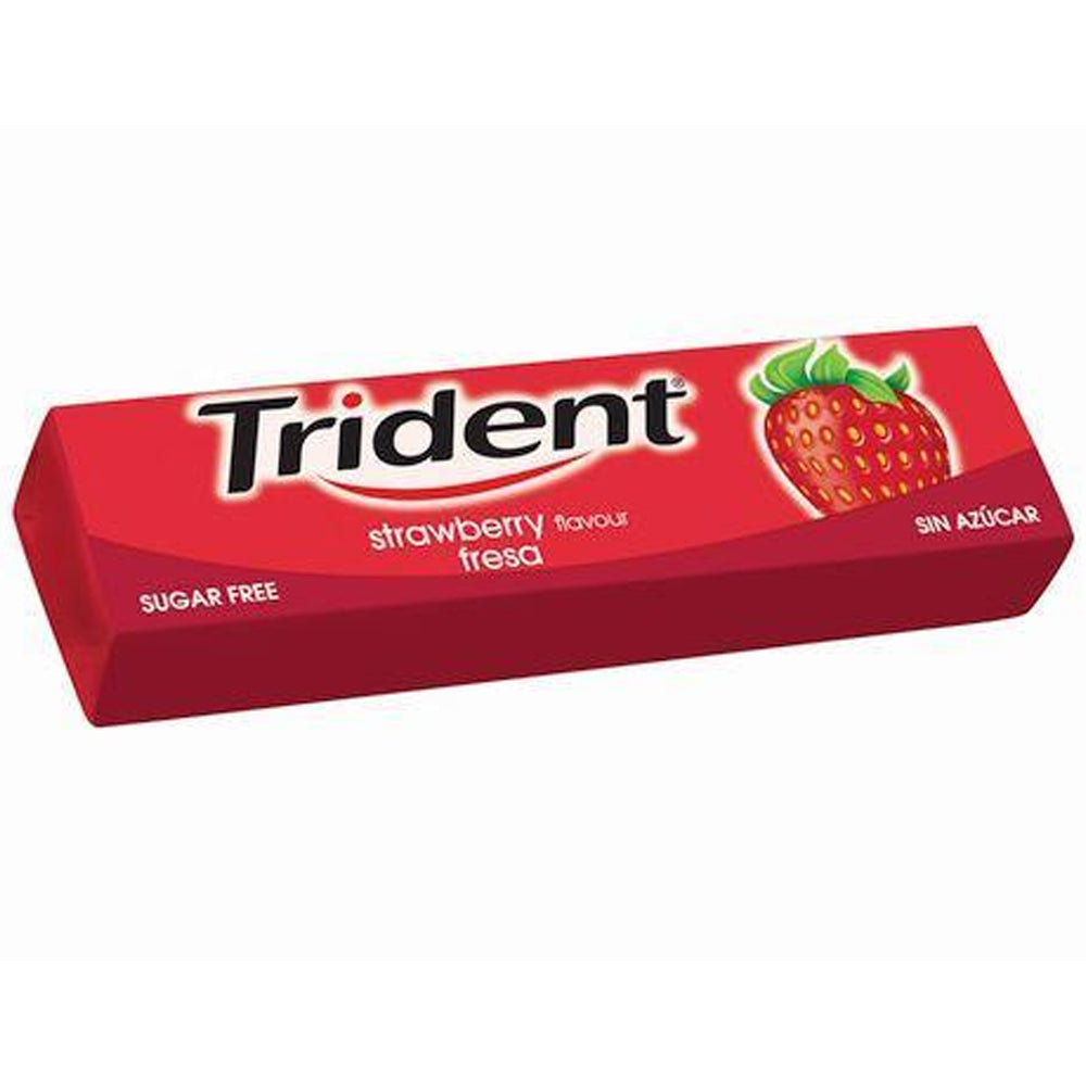 Trident Strawberry Flavour Sugar Free 13.5g
