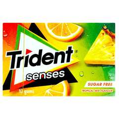 Trident Senses Tropical Mix Flavour Sugar Free 23g