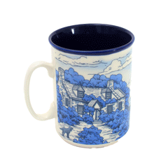 Heritage Coffee Shop-blue Mug M152