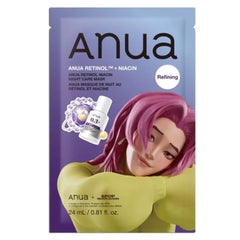Anua Retinol Niacin Night Care Sheet Mask 24ml