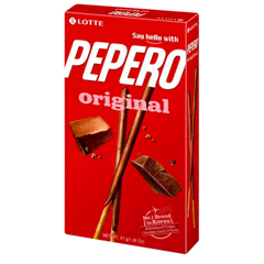 Lotte Pepero Original Chocolate Covered Biscuits Sticks 47g